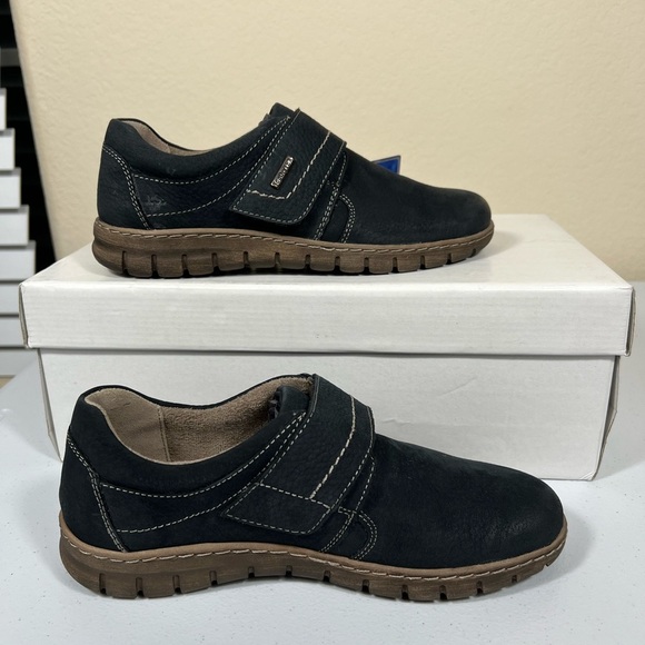Josef Seibel waterproof suede navy shoes 37 - Picture 1 of 6